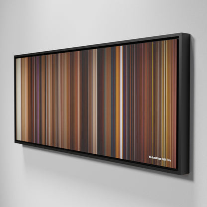 Side view of Framed Buff's of Who Framed Roger Rabbit Frome on the wall