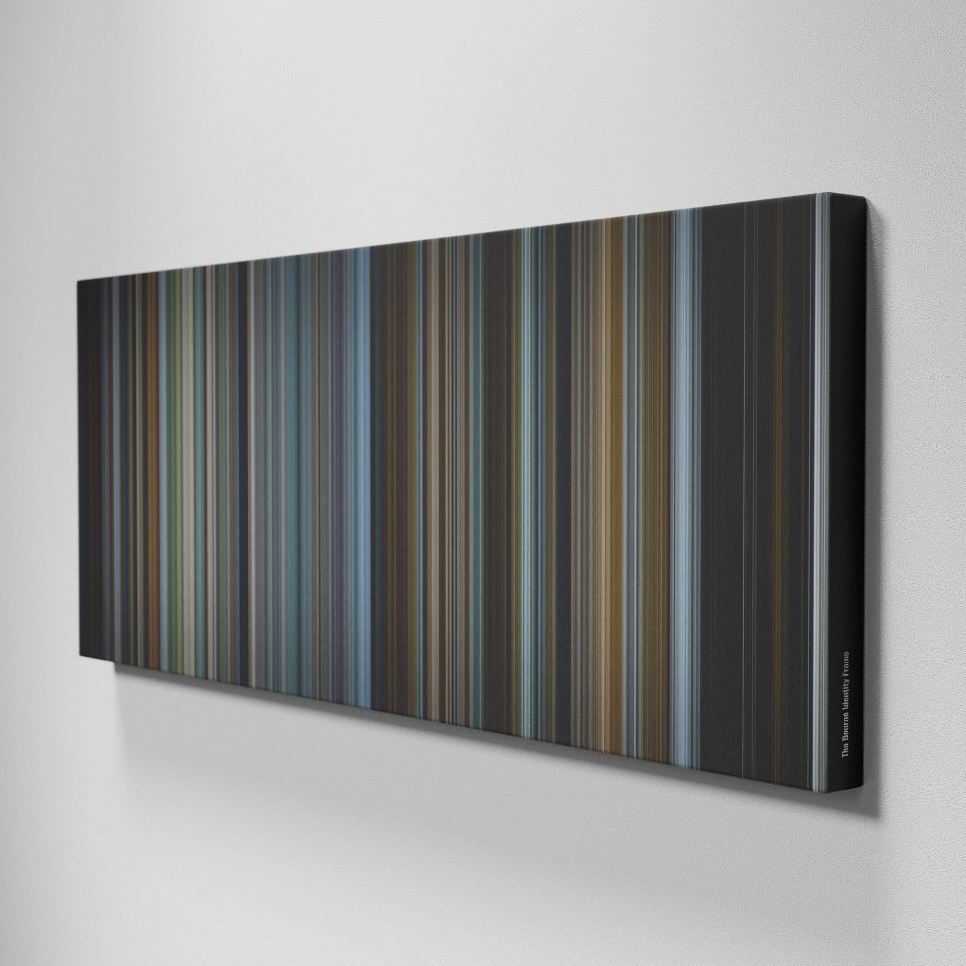 Side view of Buff's of The Bourne Identity Frome on the wall