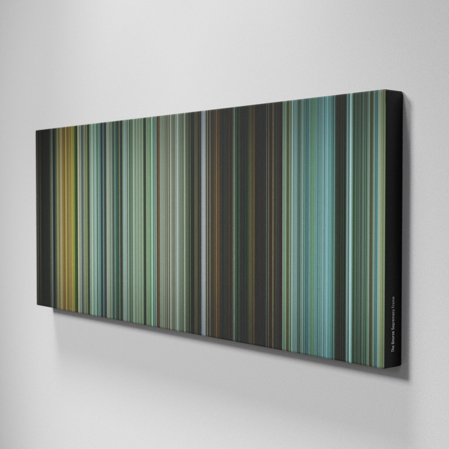 Side view of Buff's of The Bourne Supremacy Frome on the wall