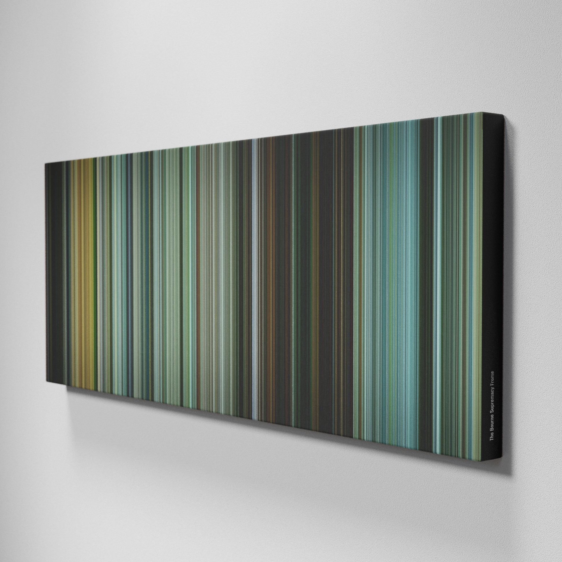 Side view of Buff's of The Bourne Supremacy Frome on the wall