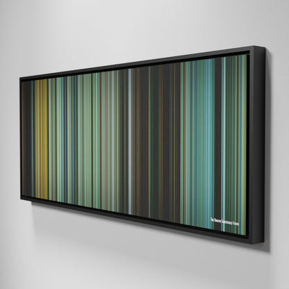 Side view of Framed Buff's of The Bourne Supremacy Frome on the wall