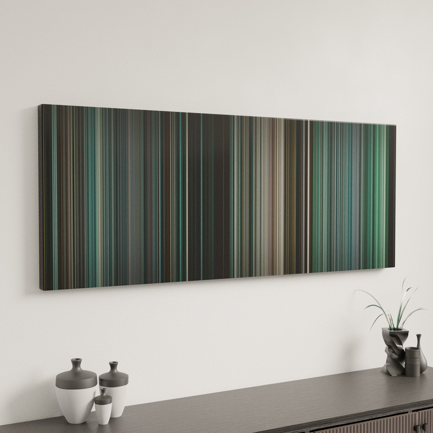 Minimal interior design with The Bourne Ultimatum Frome on the wall