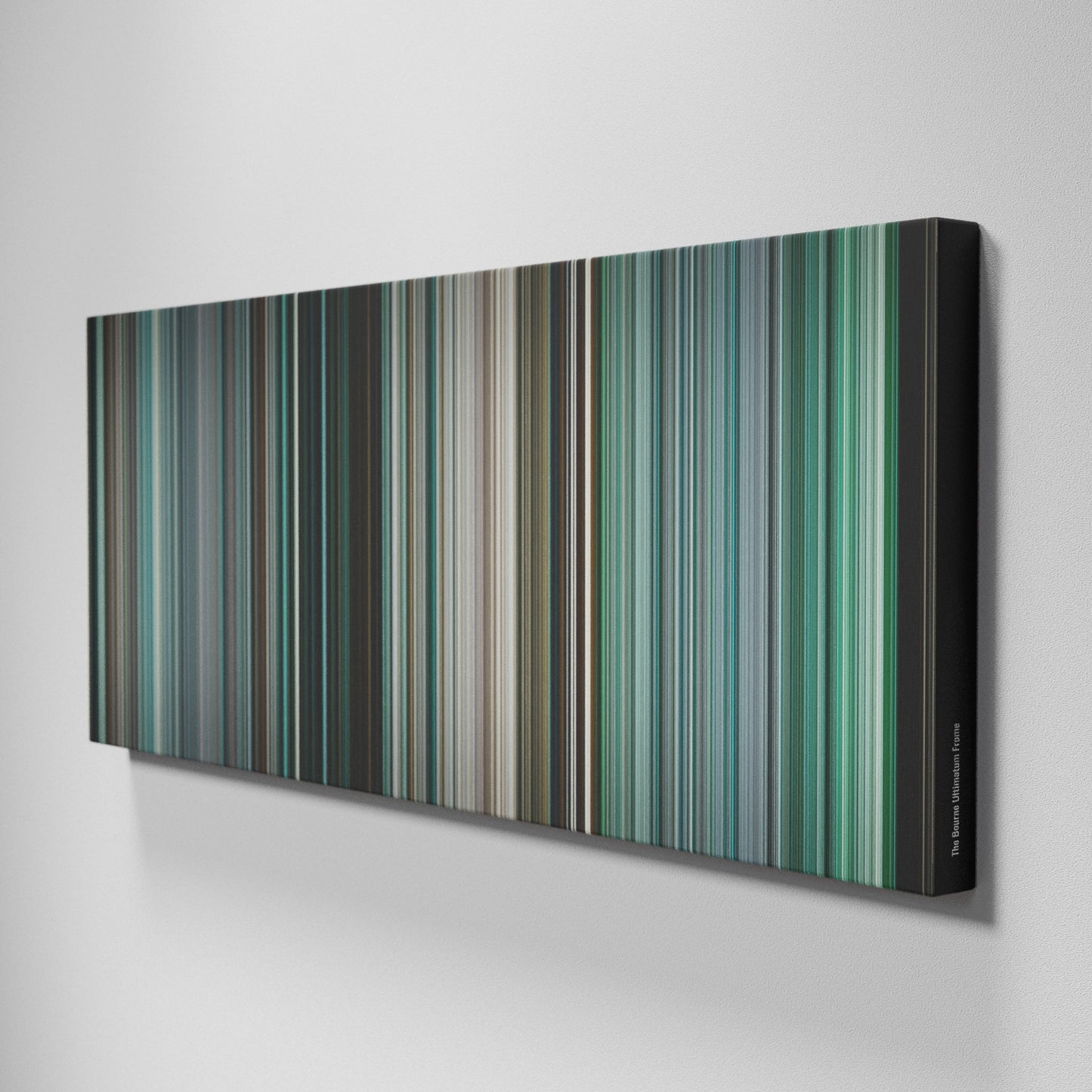 Side view of Buff's of The Bourne Ultimatum Frome on the wall