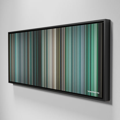 Side view of Framed Buff's of The Bourne Ultimatum Frome on the wall