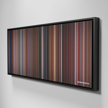 Side view of Framed Buff's of Big Trouble in Little China Frome on the wall