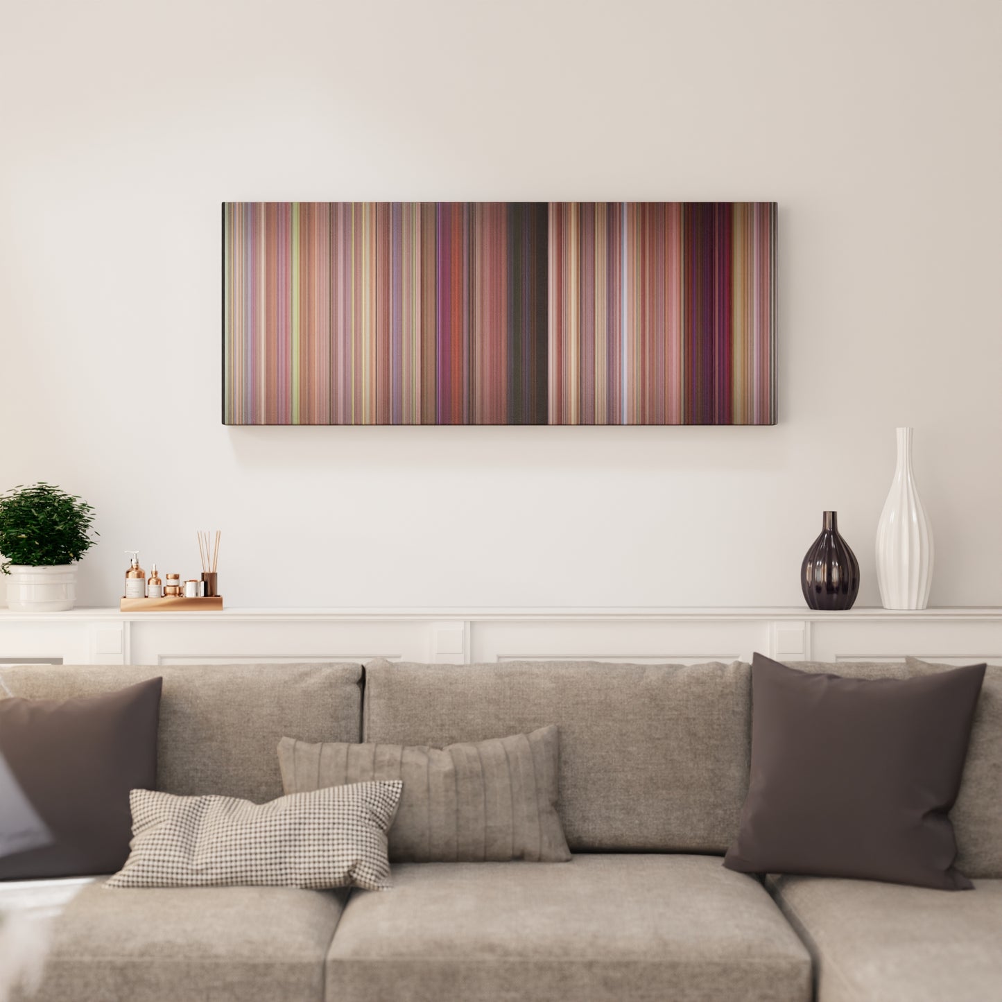 Living room interior with 10 Things I Hate About You Frome on the wall