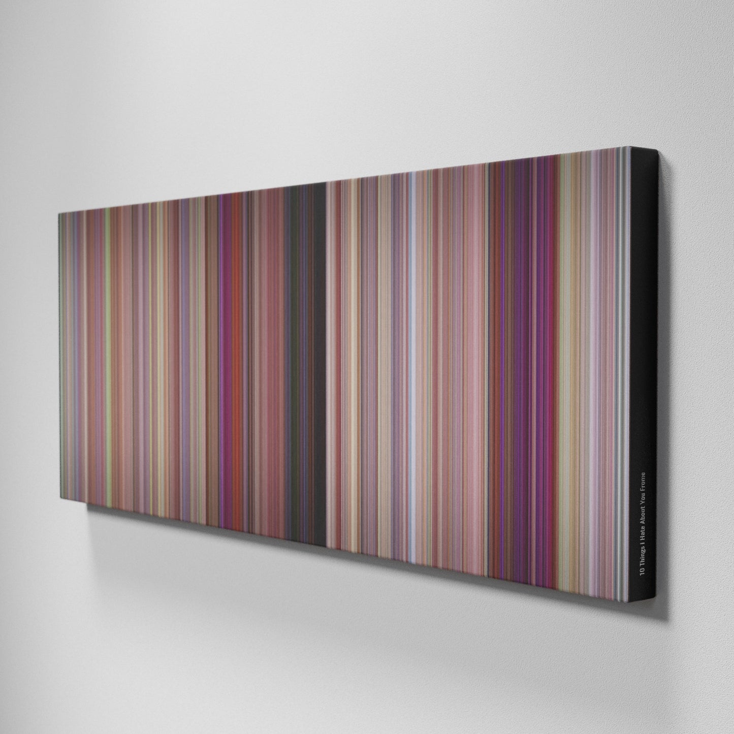 Side view of Buff's of 10 Things I Hate About You Frome on the wall