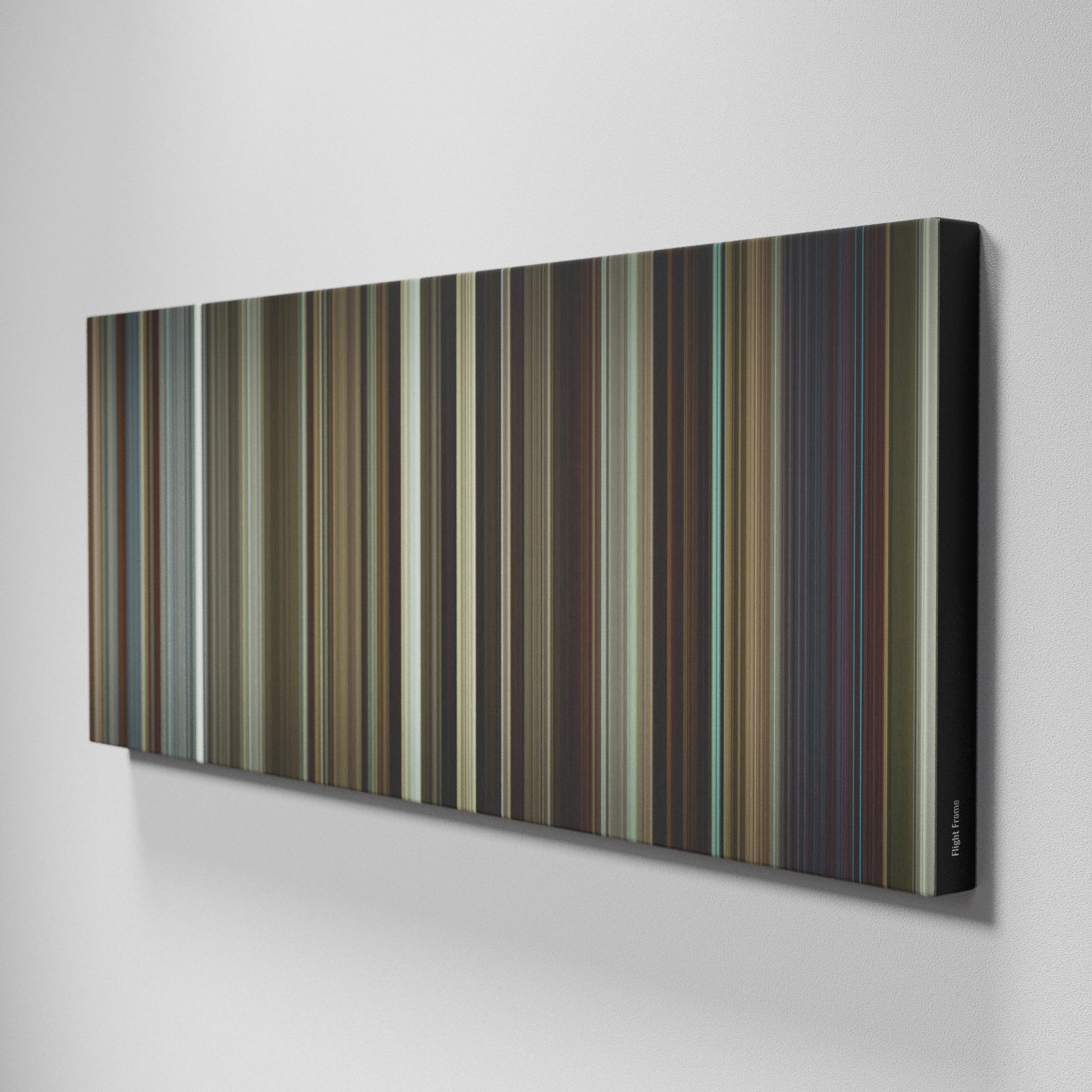 Side view of Buff's of Flight Frome on the wall