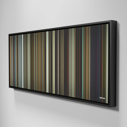 Side view of Framed Buff's of Flight Frome on the wall