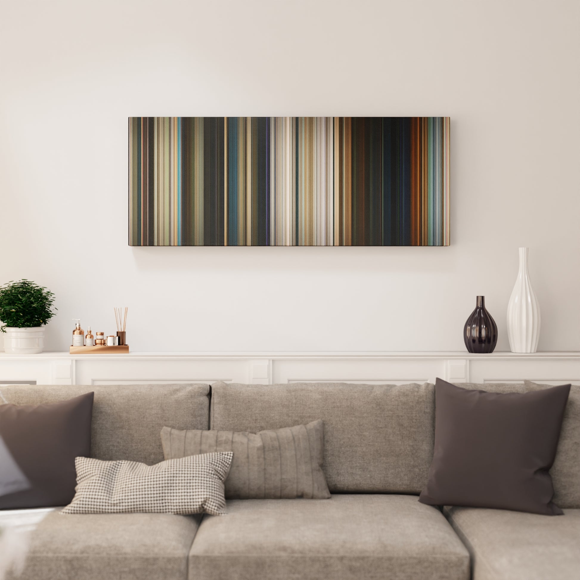 Living room interior with Spider-Man: Homecoming Frome on the wall