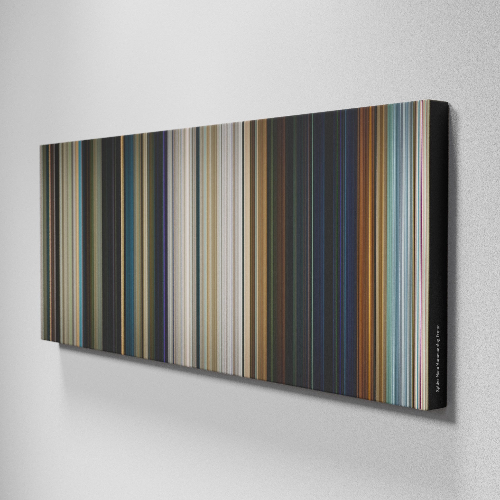 Side view of Buff's of Spider-Man: Homecoming Frome on the wall