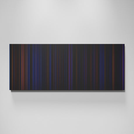 Hamilton movie canvas wall art - color palette print