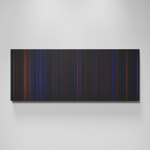 Hamilton movie canvas wall art - color palette print