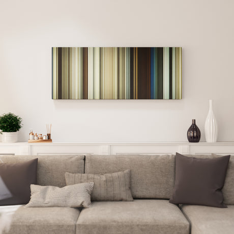 1917 canvas print in living room - film wall decor
