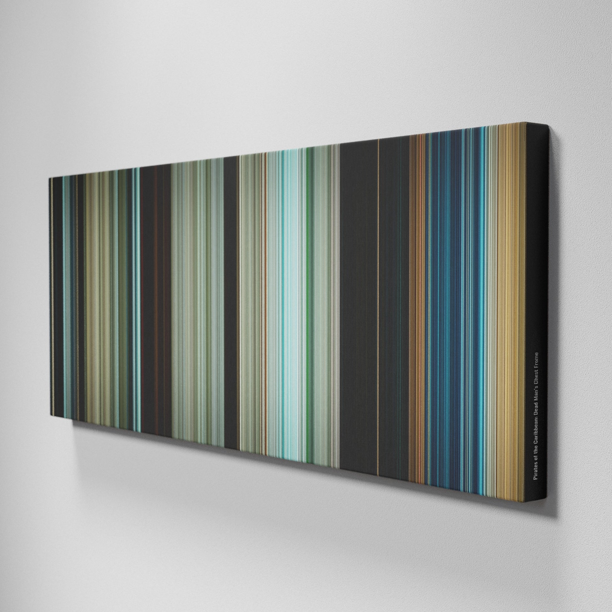 Side view of Buff's of Pirates of the Caribbean: Dead Man's Chest Frome on the wall