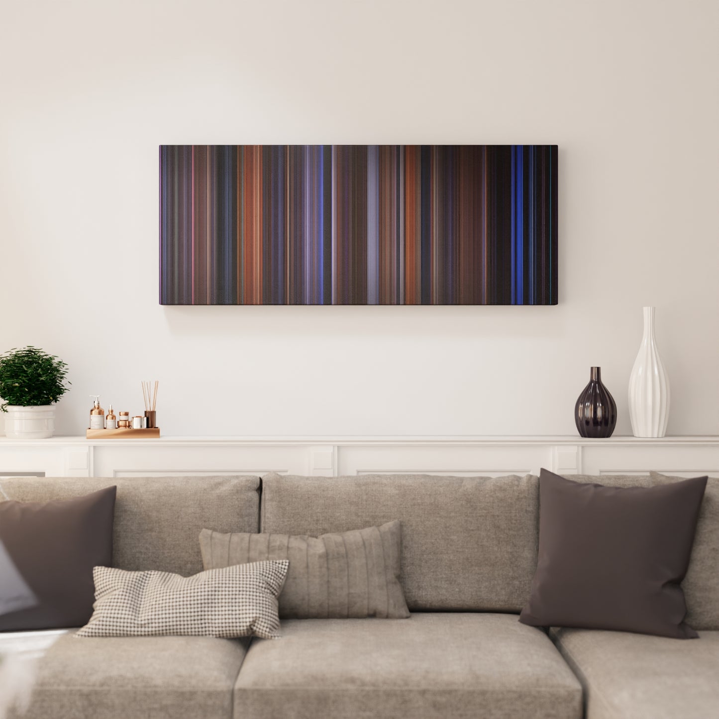 Living room interior with The Cable Guy Frome on the wall