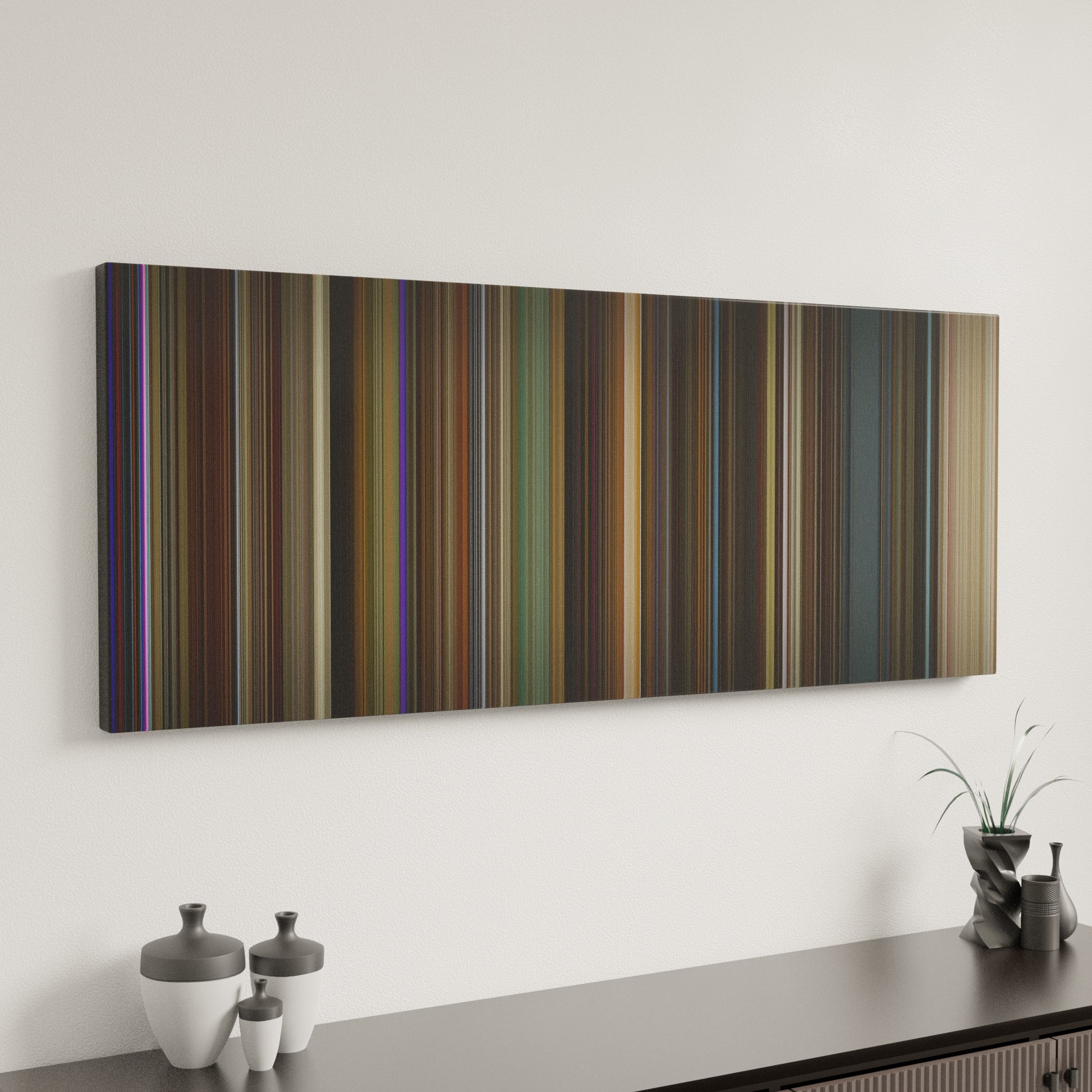 Minimal interior design with Down With Love Frome on the wall