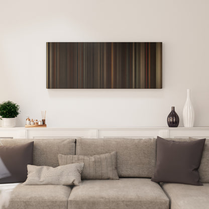 Living room interior with The Road Frome on the wall