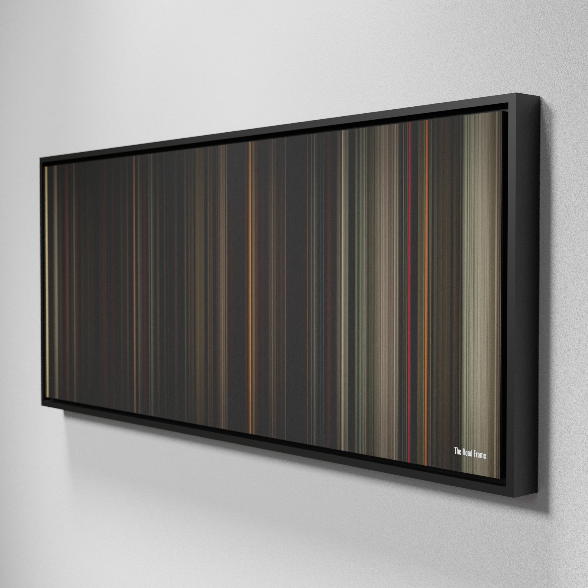 Side view of Framed Buff's of The Road Frome on the wall