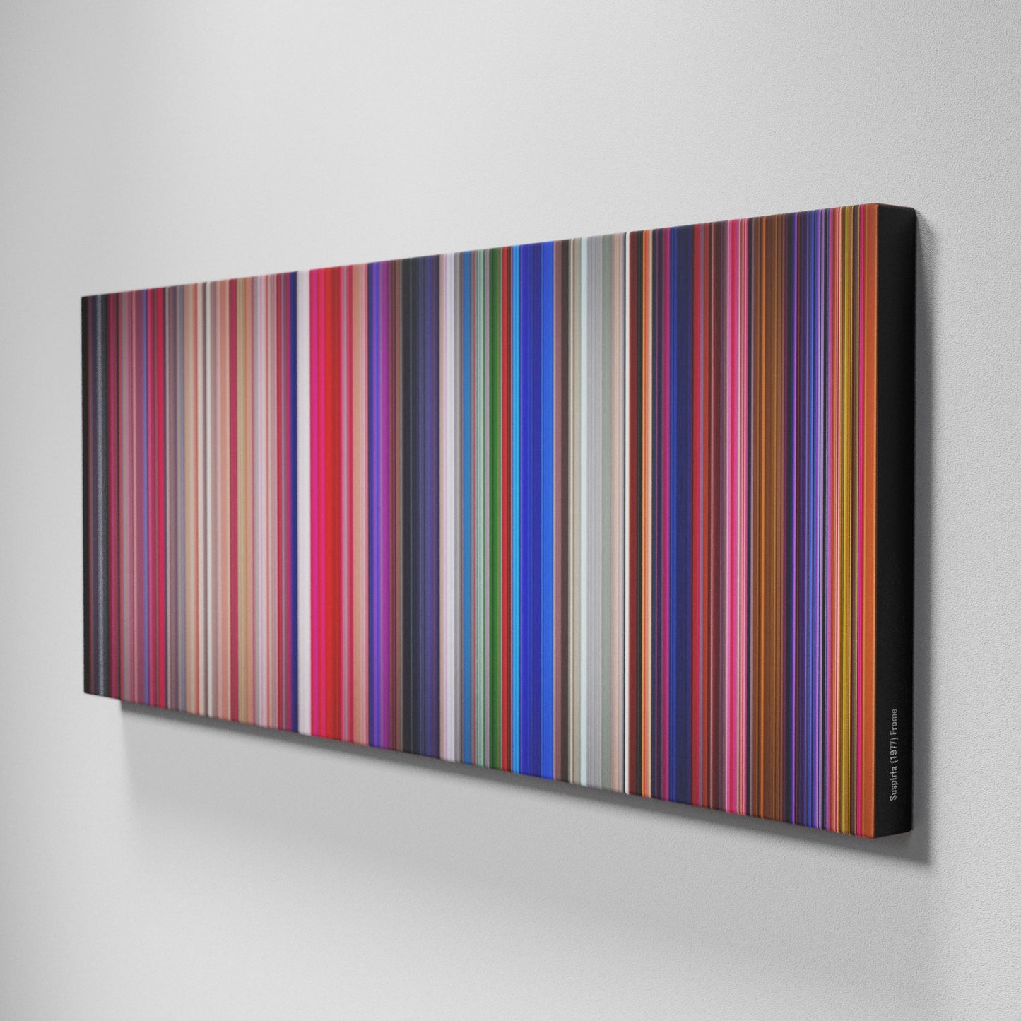 Side view of Buff's of Suspiria Frome on the wall