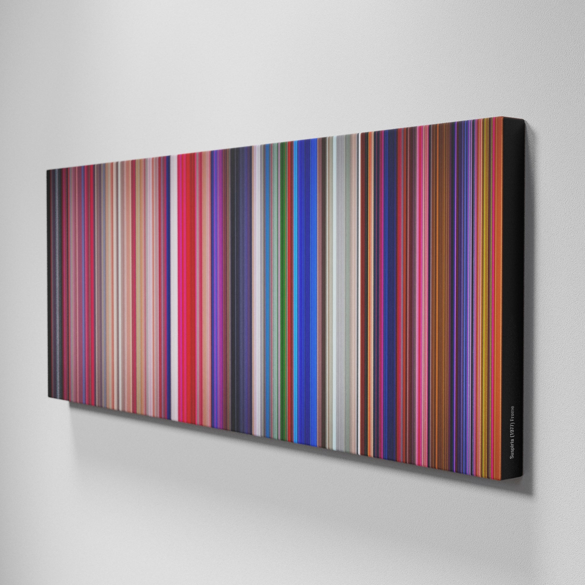 Side view of Buff's of Suspiria Frome on the wall