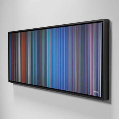 Side view of Framed Buff's of TRON Frome on the wall