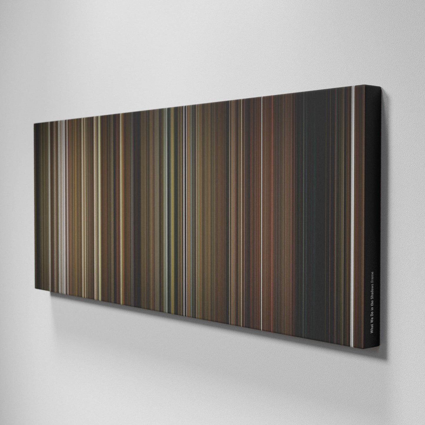 Side view of Buff's of What We Do in the Shadows Frome on the wall