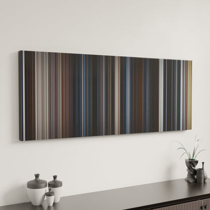 Minimal interior design with The X Files Frome on the wall