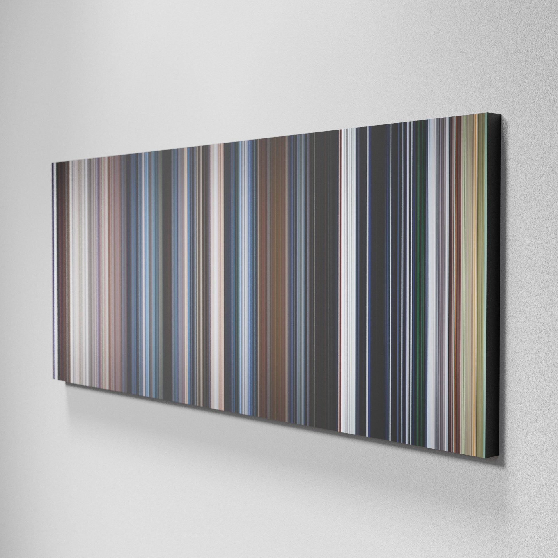 Side view of Basic of The X Files Frome on the wall