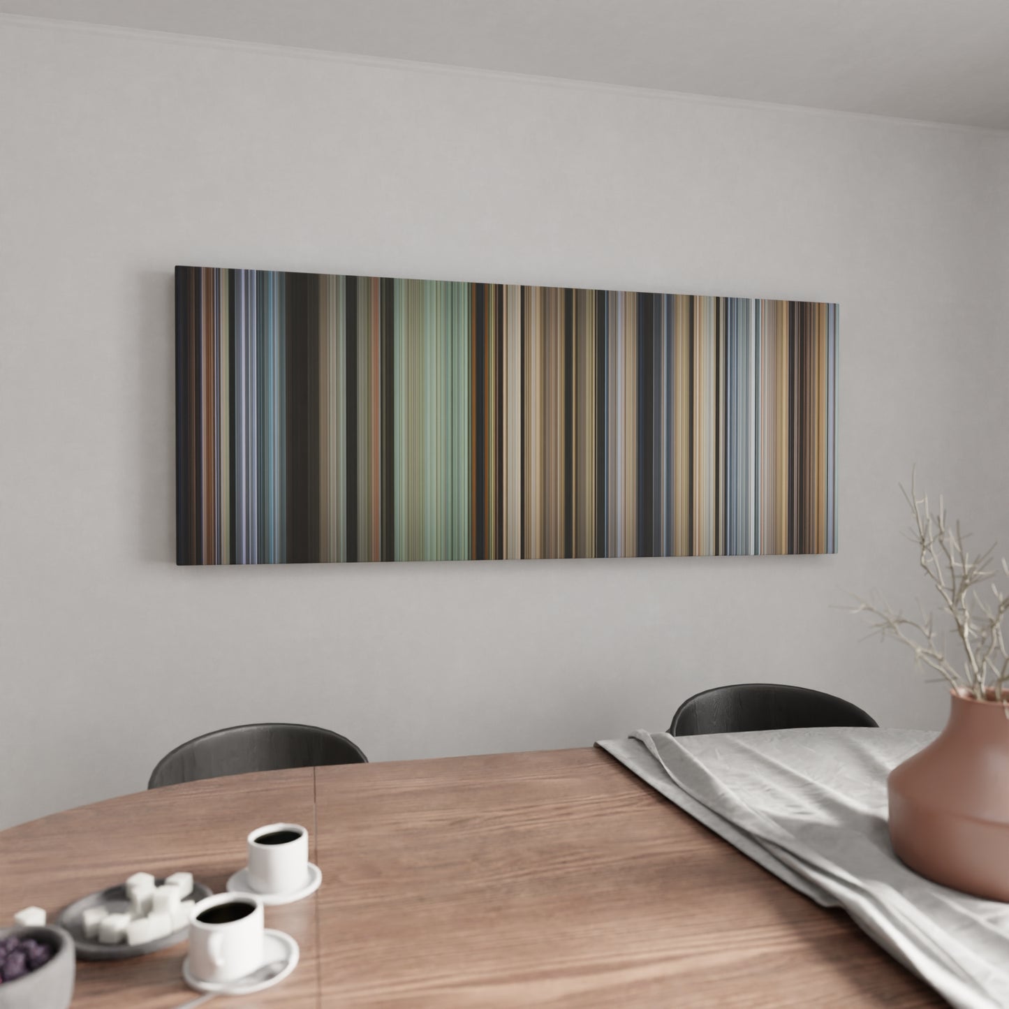 Kitchen with Sahara Frome on the wall