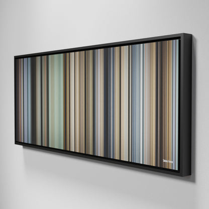 Side view of Framed Buff's of Sahara Frome on the wall