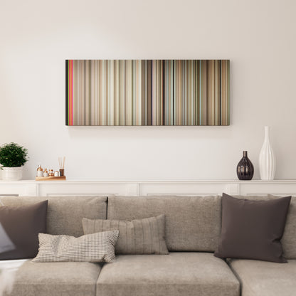 Living room interior with It's a Mad Mad Mad Mad World Frome on the wall