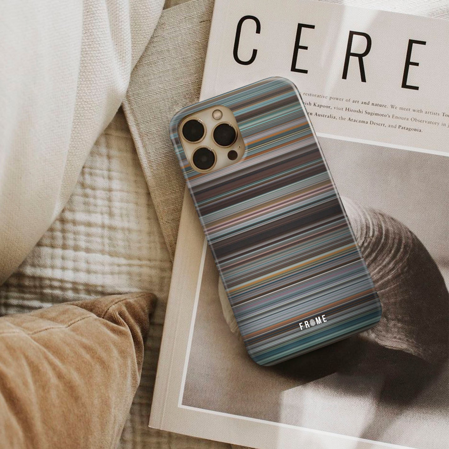 tower heist Frome phone case next to interior items