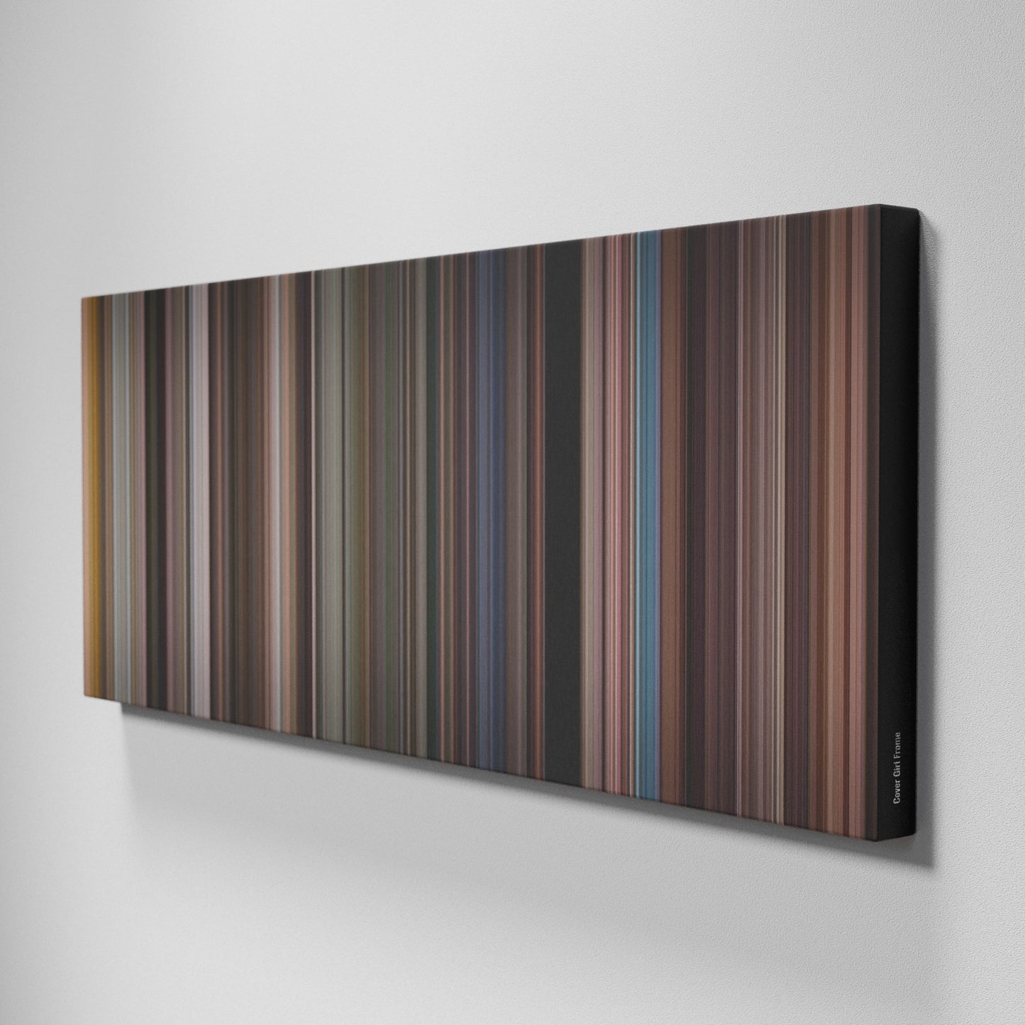 Side view of Buff's of Cover Girl Frome on the wall