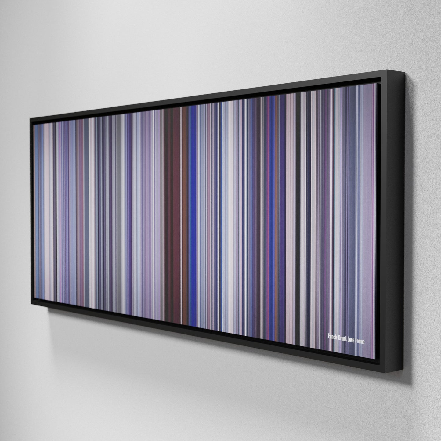 Side view of Framed Buff's of Punch-Drunk Love Frome on the wall