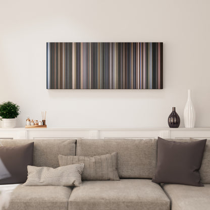 Living room interior with Cinema Paradiso Frome on the wall