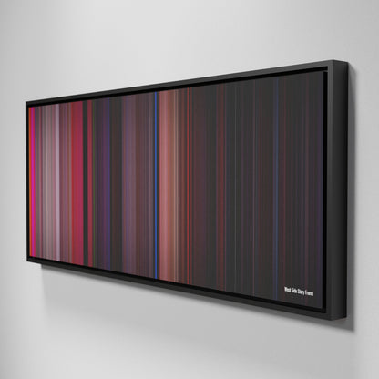 Side view of Framed Buff's of West Side Story Frome on the wall