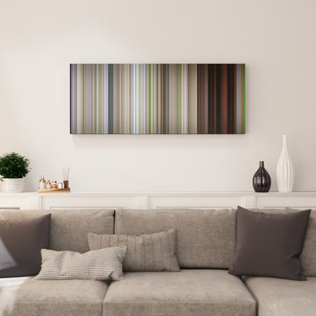 Black Narcissus canvas print in living room - film wall decor