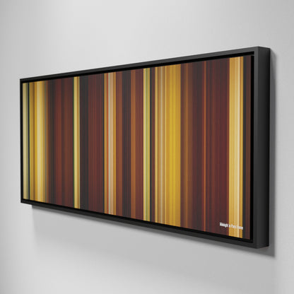 Side view of Framed Buff's of Midnight in Paris Frome on the wall