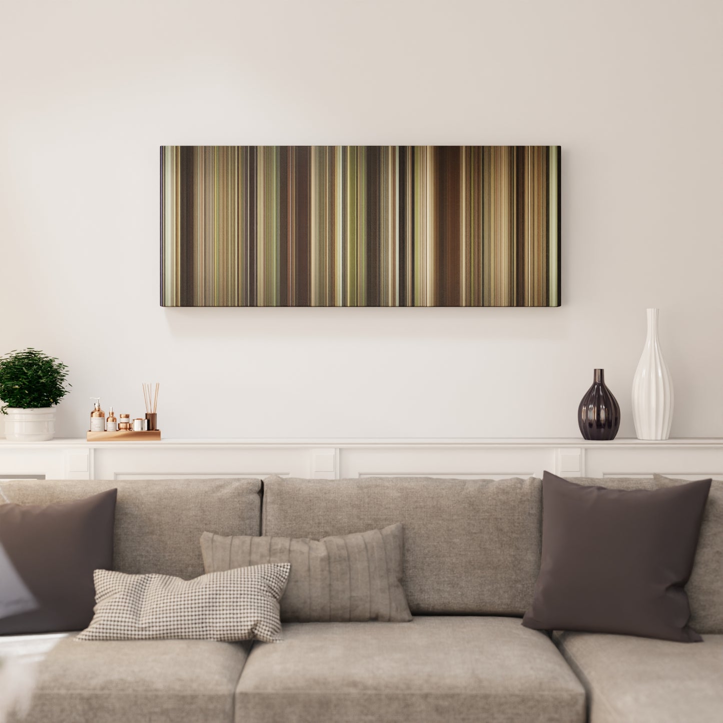 Living room interior with Chariots of Fire Frome on the wall