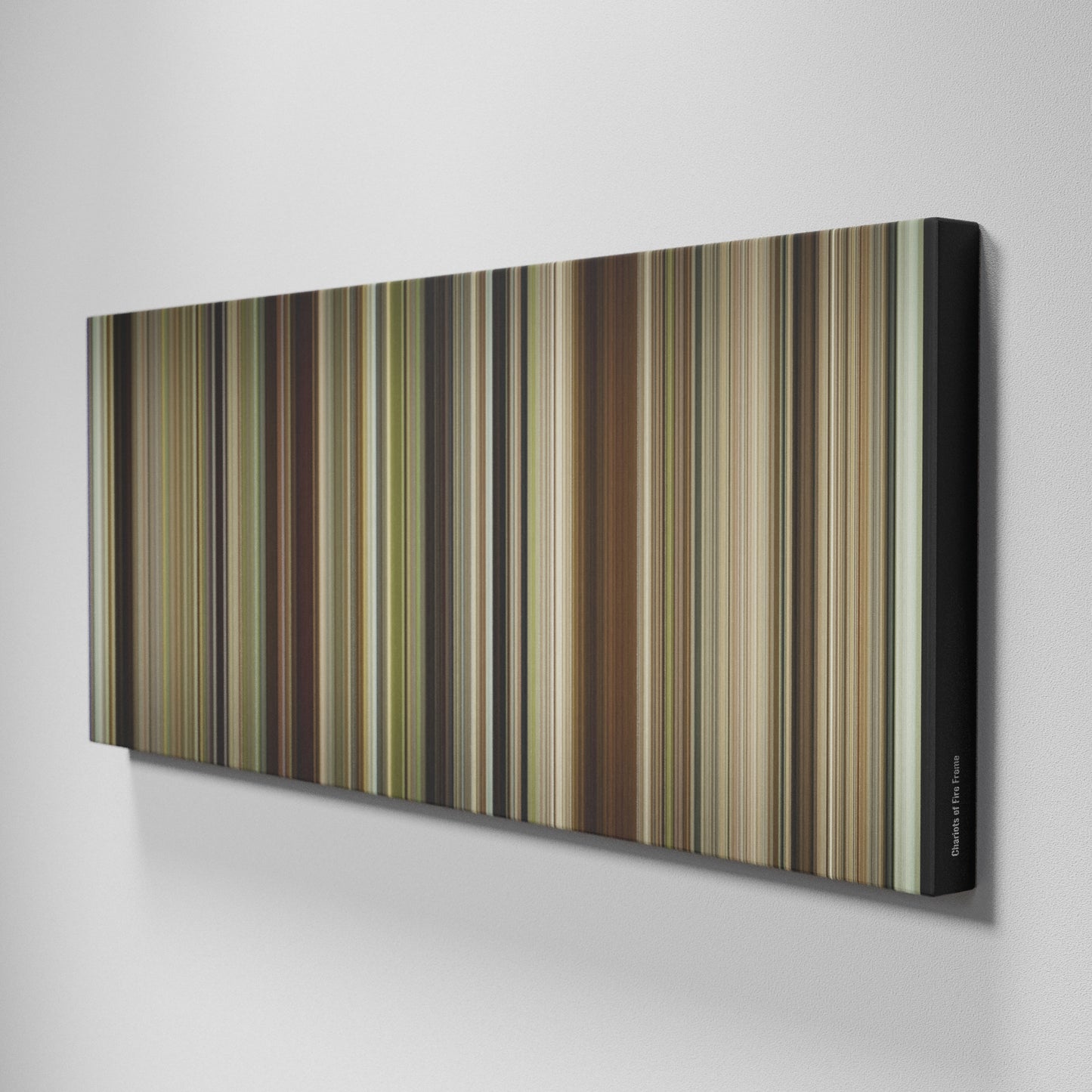 Side view of Buff's of Chariots of Fire Frome on the wall