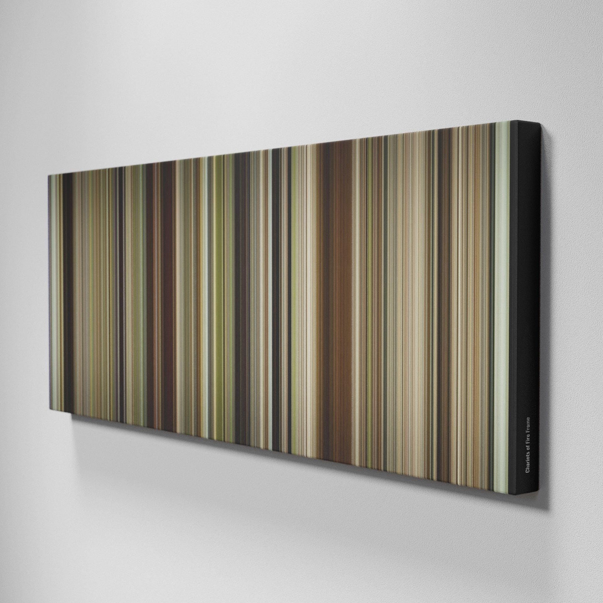 Side view of Buff's of Chariots of Fire Frome on the wall