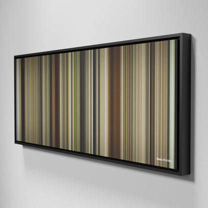 Side view of Framed Buff's of Chariots of Fire Frome on the wall