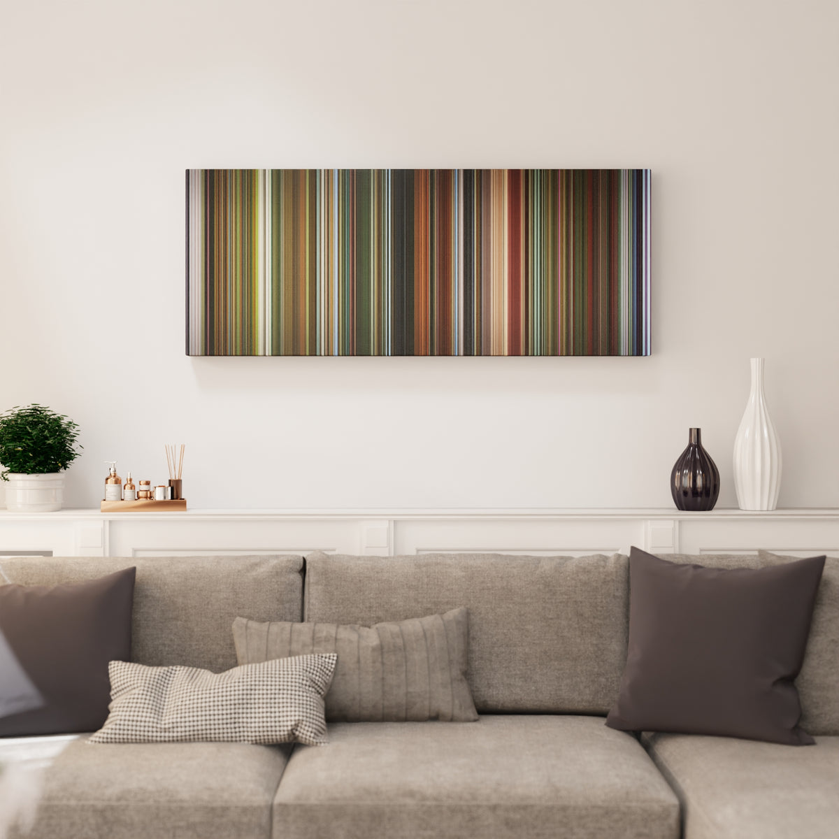 Oldboy canvas print in living room - film wall decor