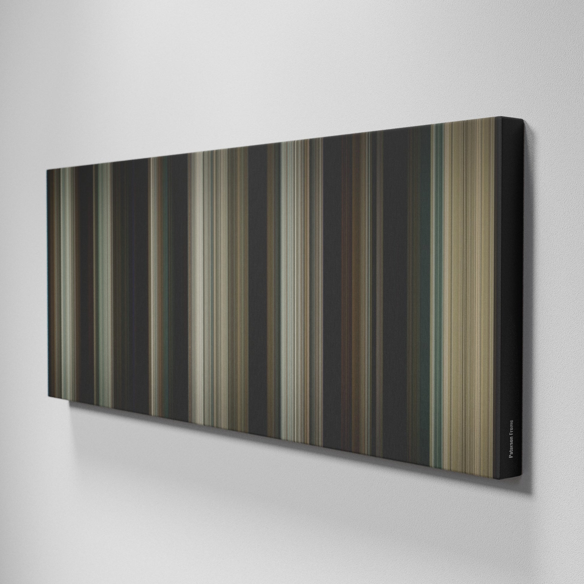 Side view of Buff's of Paterson Frome on the wall