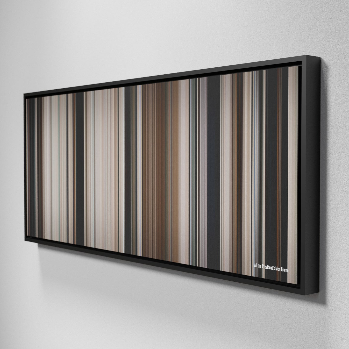 Side view of Framed Buff's of All the President's Men Frome on the wall