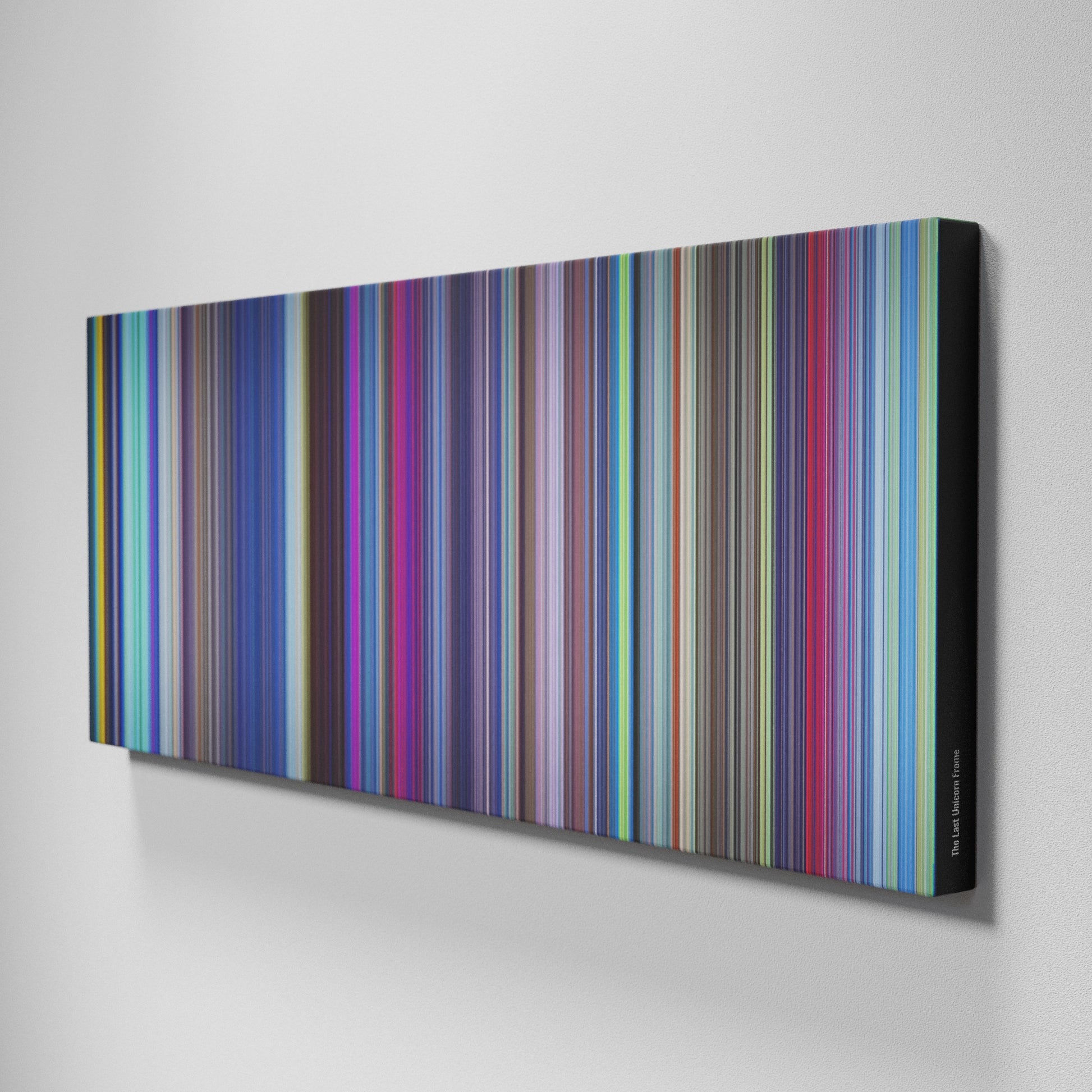 Side view of Buff's of The Last Unicorn Frome on the wall