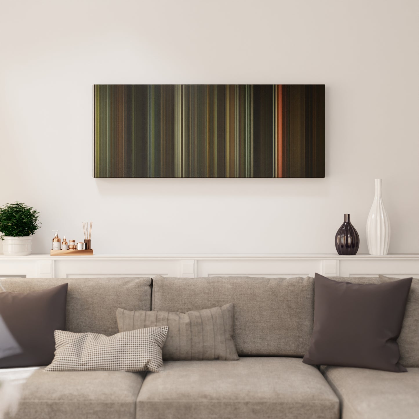 Living room interior with The Twilight Saga: New Moon Frome on the wall