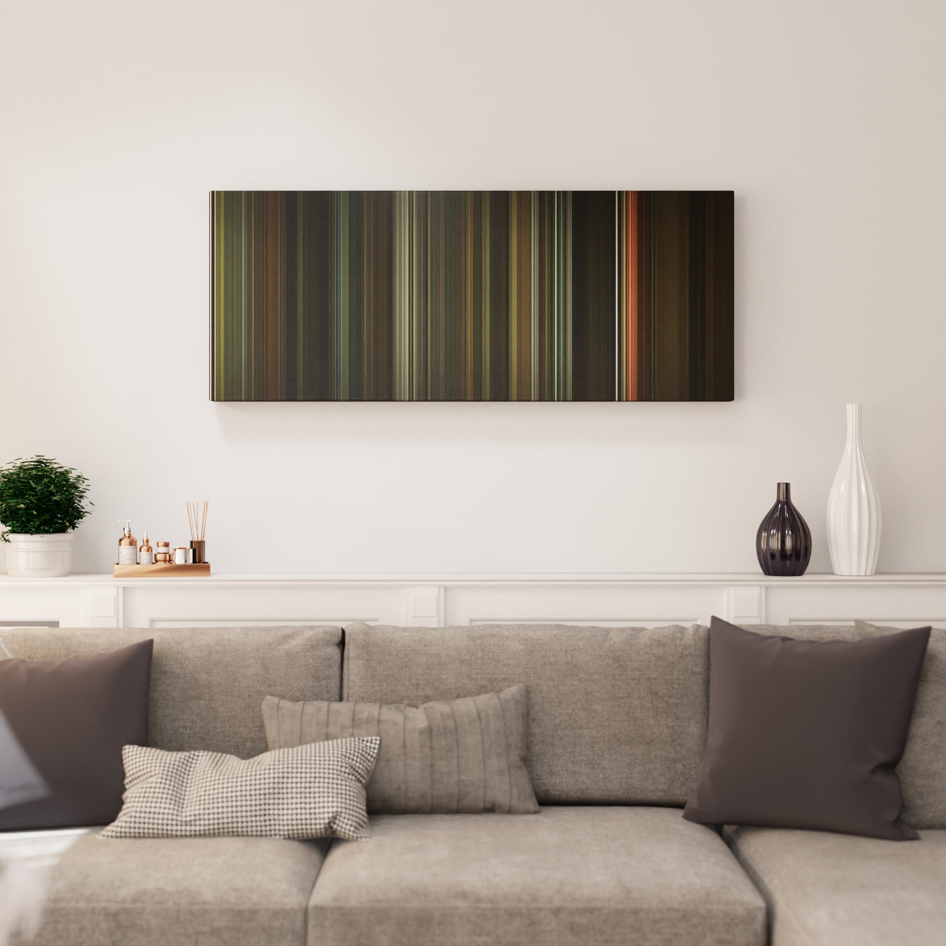 Living room interior with The Twilight Saga: New Moon Frome on the wall