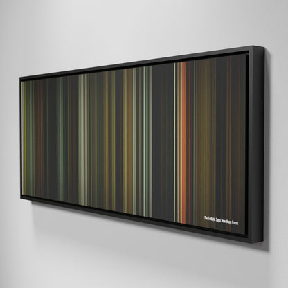 Side view of Framed Buff's of The Twilight Saga: New Moon Frome on the wall